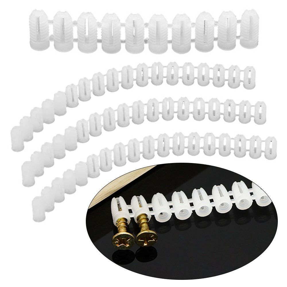 Furniture Hardware Hinges - M4ウォールプラグアンカー拡張パイプ、チューブプラスチックボルト、キャビネットドアヒンジパイプ、実用的な列、家具ハードウェア