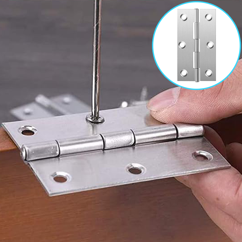 Furniture Hardware Hinges - ステンレス鋼折りたたみバットヒンジ家具キャビネットドアヒンジ窓木箱引き出しフィッティングクローゼットヒンジハードウェアツール