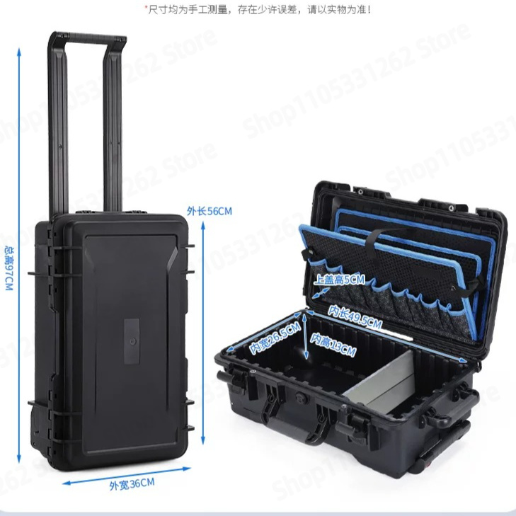 Furniture Hardware Repair - ローリングツールボックス伸縮ハンドル、家具修理・エアコンメンテナンス用工業用ハードウェア収納ケース