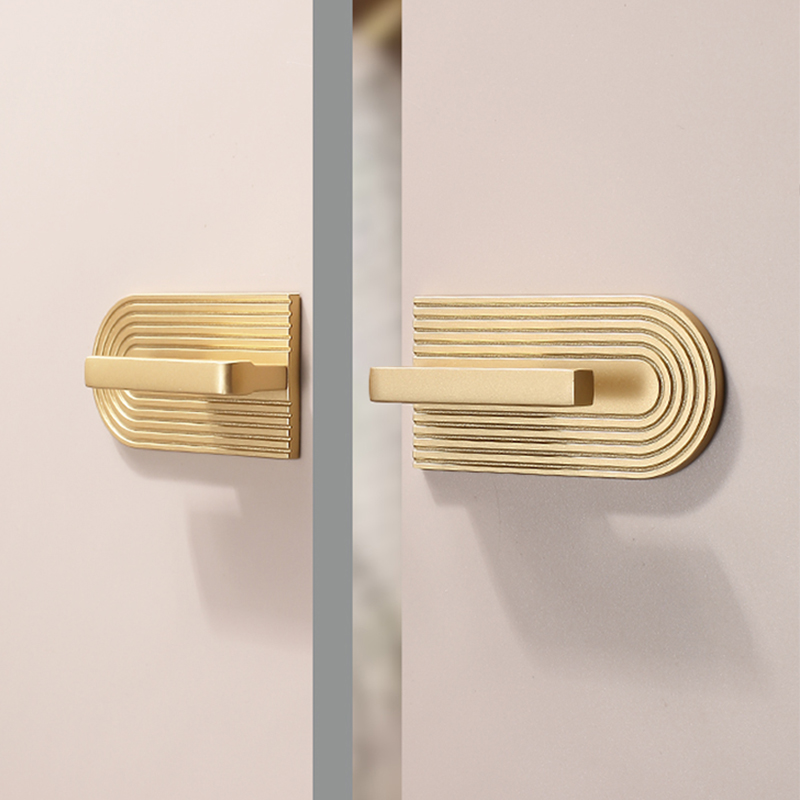 Furniture Hardware High End - ゴールドキャビネットドアハンドルモダンシンプルなワードローブドア引き出しライト高級ハイエンド家具ハンドルフレンチキッチン引き出しハンドル