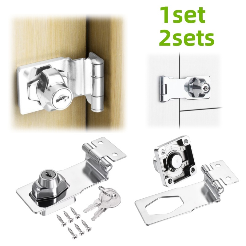 Furniture Hardware Pulls - 1/2 セットのノブスタイル家具安全ロック、キャビネット、引き出しロック、キーとネジ付きハードウェアアクセサリーに適しています。