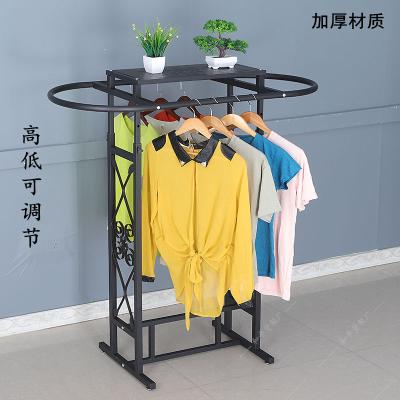 アイアン製衣料品店用オーバルシェルフフロアディスプレイラック - Furniture Hardware Stores のレビューと価格