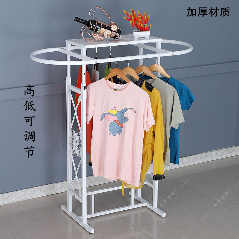 アイアン製衣料品店用オーバルシェルフフロアディスプレイラック - Furniture Hardware Stores のレビューと価格