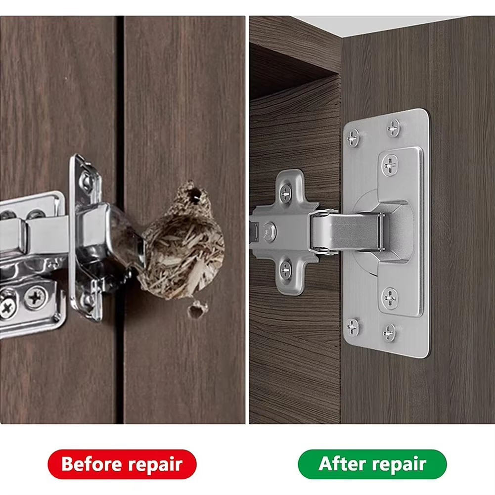 4 ペアヒンジ修理プレートキャビネット家具引き出しテーブル修 - Furniture Hardware Repair のレビューと価格