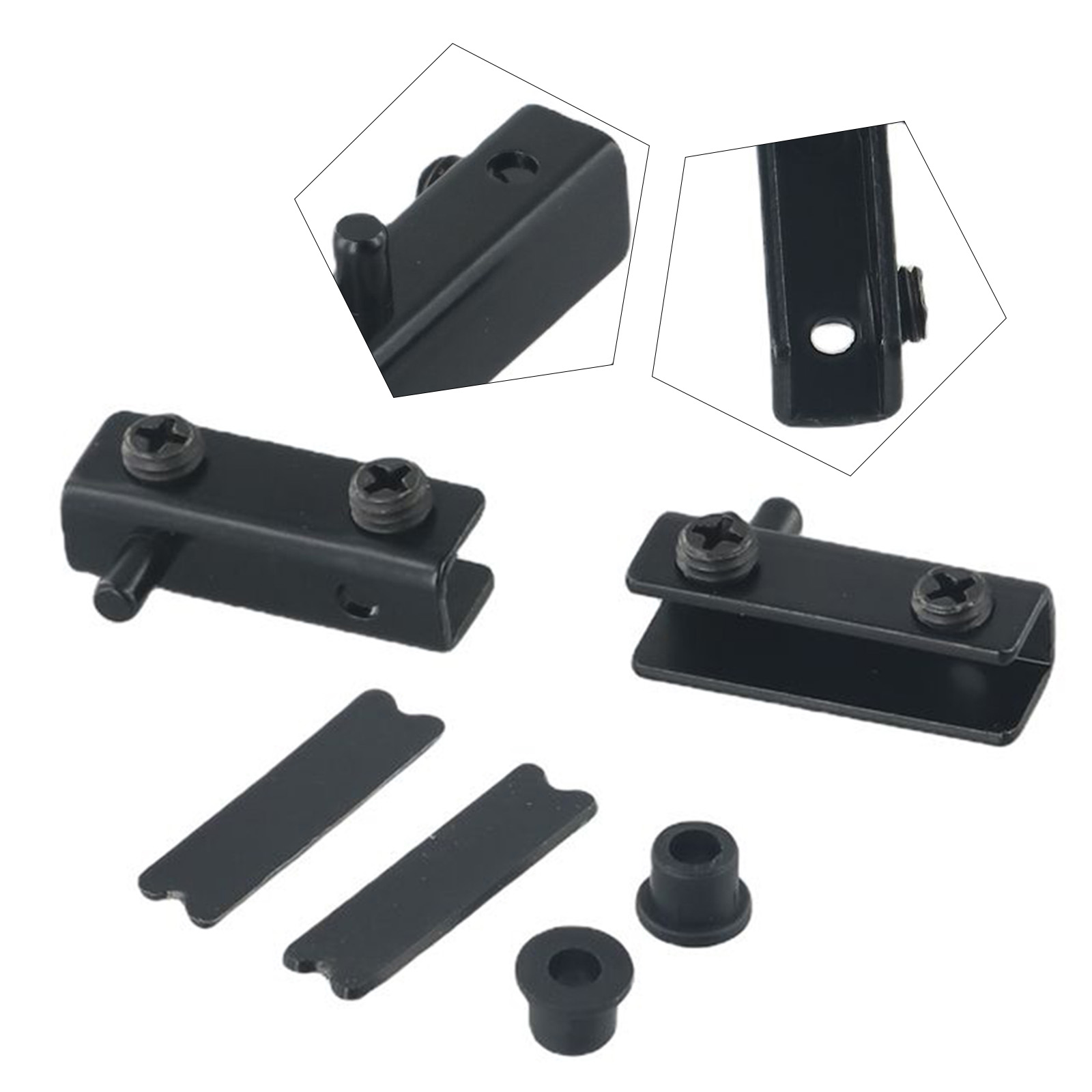 ガラスドアピボットヒンジ食器棚ショーケースクリップガラスクラ - Furniture Hardware Hinges のレビューと価格