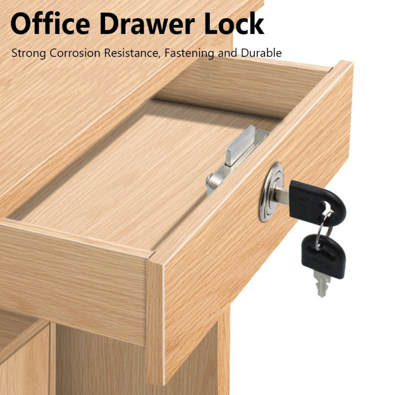 亜鉛合金盗難防止引き出しロック 2 キー付きセキュリティキャ - Office Furniture Hardware のレビューと価格