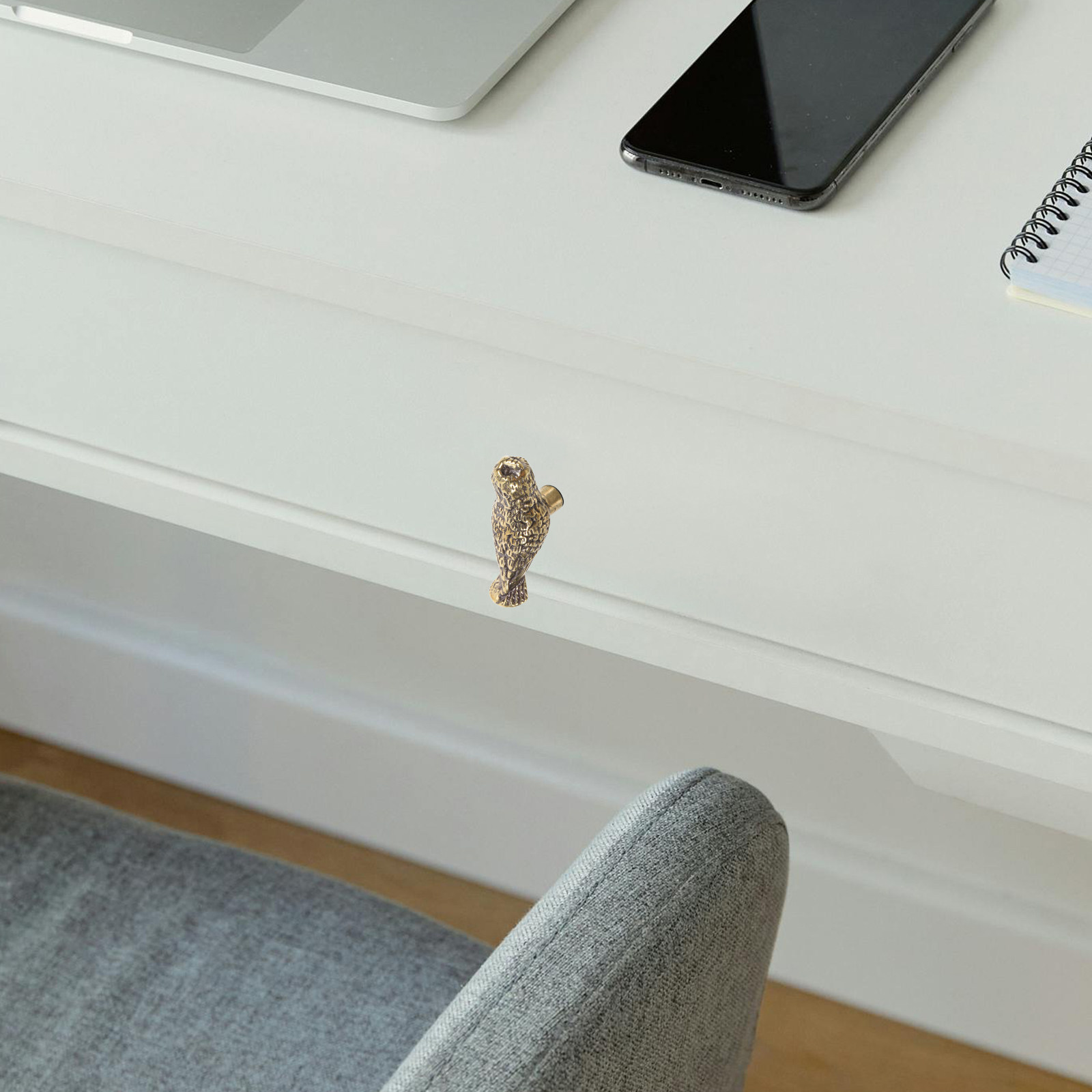 2個セット ヴィンテージ真鍮製フクロウ型キャビネットドアノブ - Unique Furniture Hardware のレビューと価格