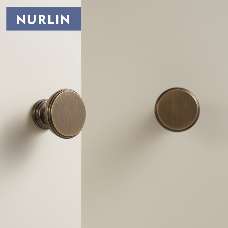 Nurlin ソリッドブラスフレンチレトロアンティークブロン - Furniture Hardware Pulls のレビューと価格