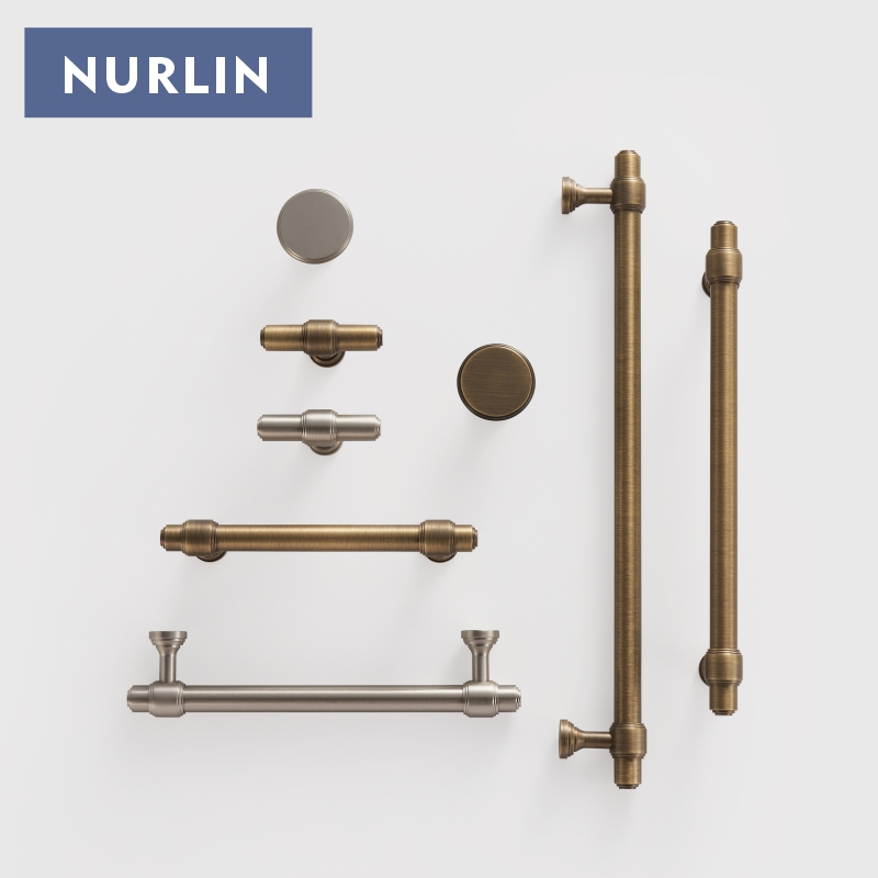 Nurlin ソリッドブラスフレンチレトロアンティークブロン - Furniture Hardware Pulls のレビューと価格