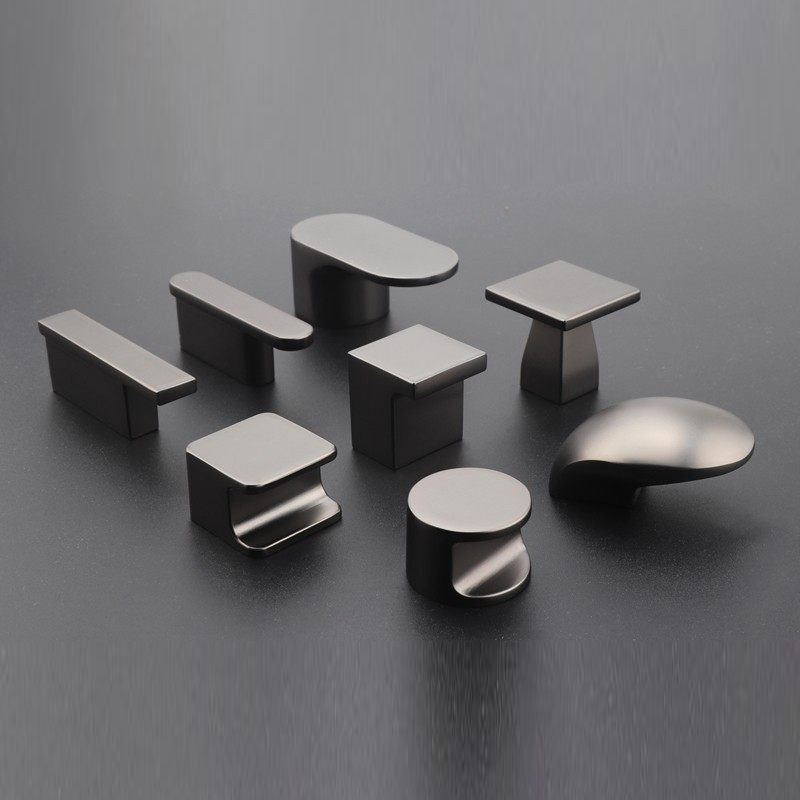 1 個ブラックニッケルマットグレーワードローブキャビネットド - Furniture Hardware High End のレビューと価格