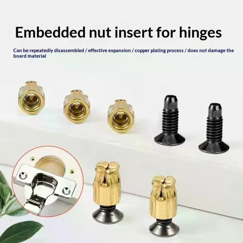 10 個ヒンジナットネジキャビネットヒンジ取り付け拡張ナット - Furniture Hardware Repair のレビューと価格