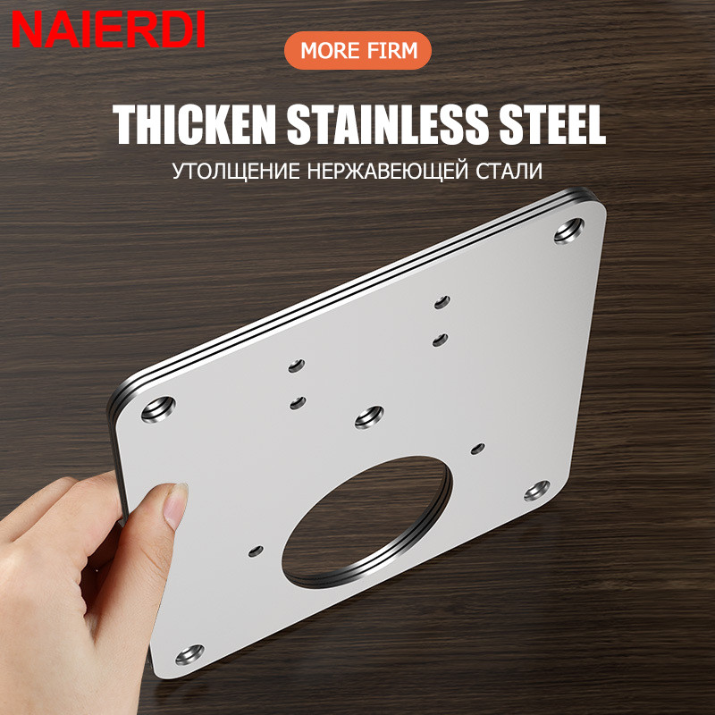 NAIERDI ステンレス鋼ヒンジ修理プレート家具キャビネッ - Furniture Hardware Repair のレビューと価格