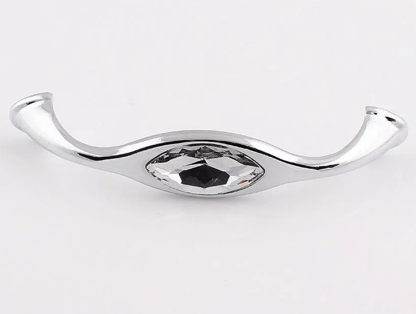 3.75インチ 5インチの引き出しハンドル シックなクリスタ - Unique Furniture Hardware のレビューと価格