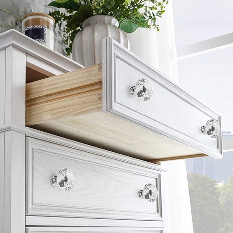 6 個のキャビネットノブネジ付き 30 ミリメートルラウンド - Furniture Hardware Pulls のレビューと価格