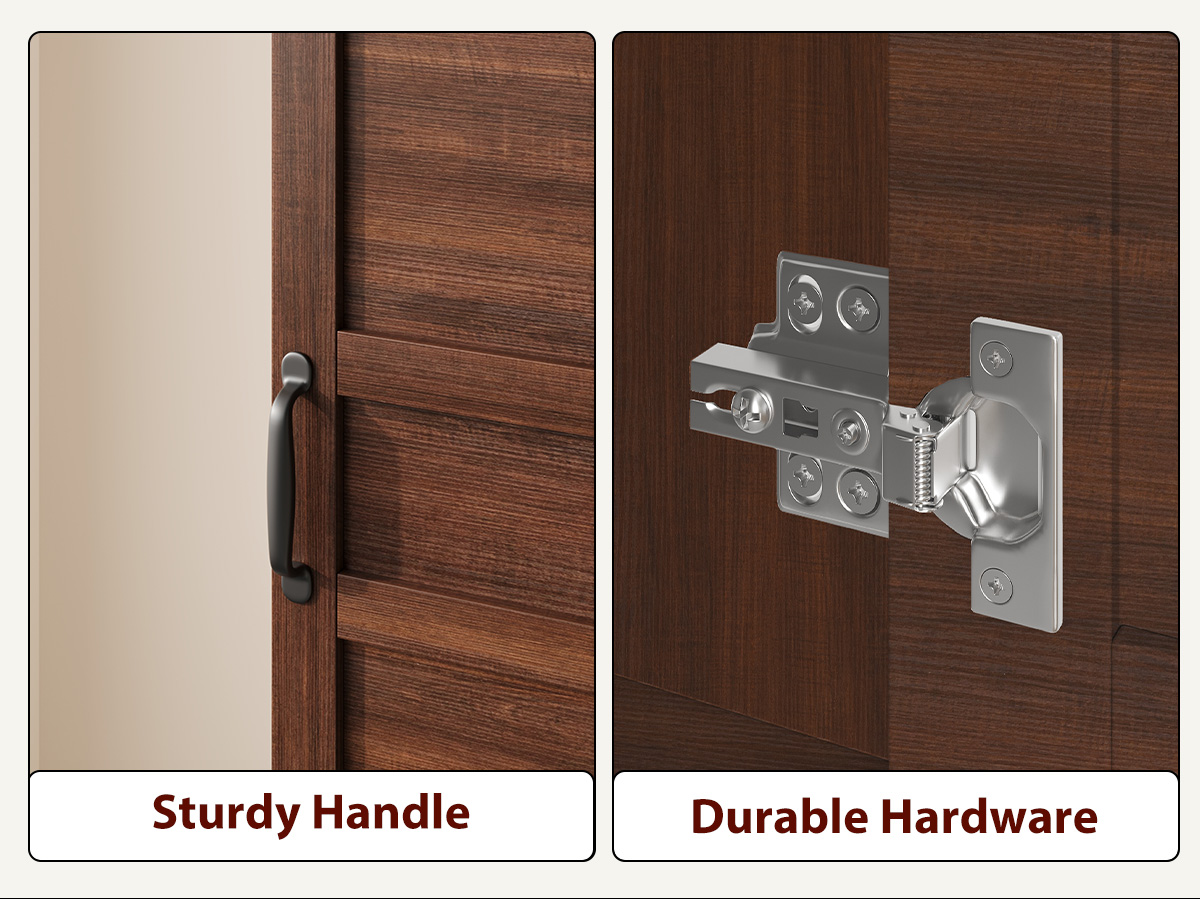 木製ワードローブクローゼット – 高さ72インチ、18個の調 - Furniture Hardware Hinges のレビューと価格