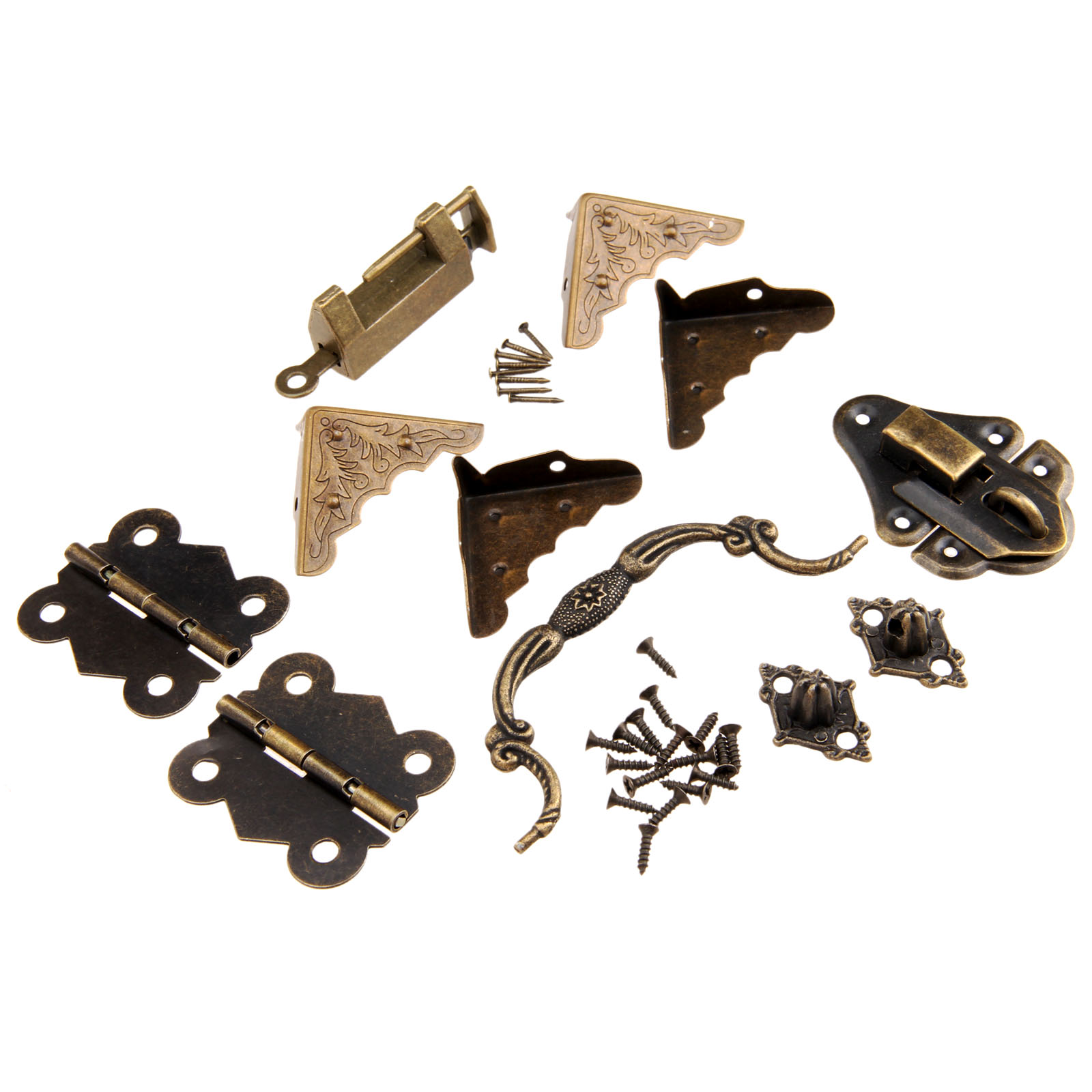 9ピース/セット家具継手中国真鍮ハードウェアアンティーク木製 - Furniture Hardware Pulls のレビューと価格