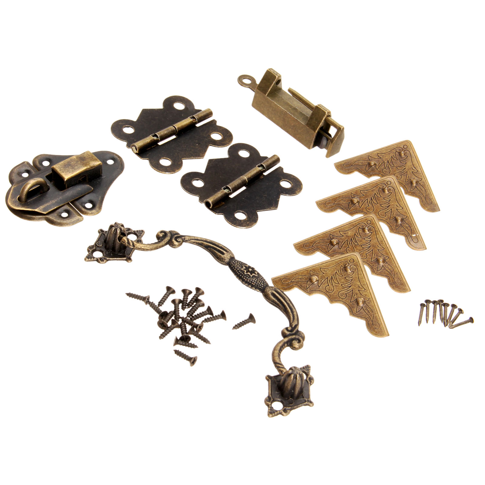 9ピース/セット家具継手中国真鍮ハードウェアアンティーク木製 - Furniture Hardware Pulls のレビューと価格