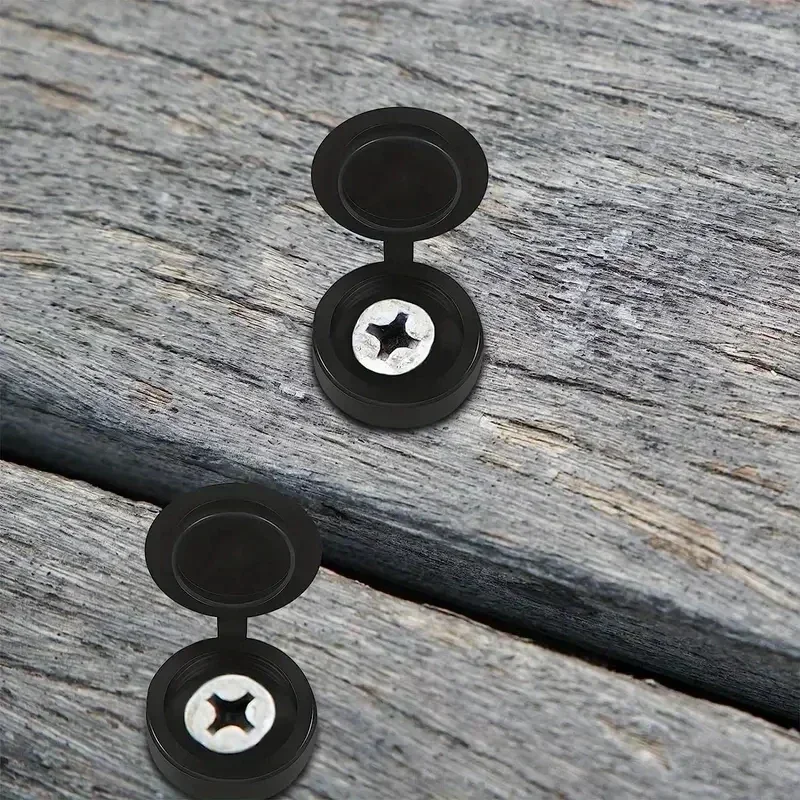 1000 個ヒンジ付きプラスチックネジキャップカバー倍スナッ - Furniture Hardware Hinges のレビューと価格