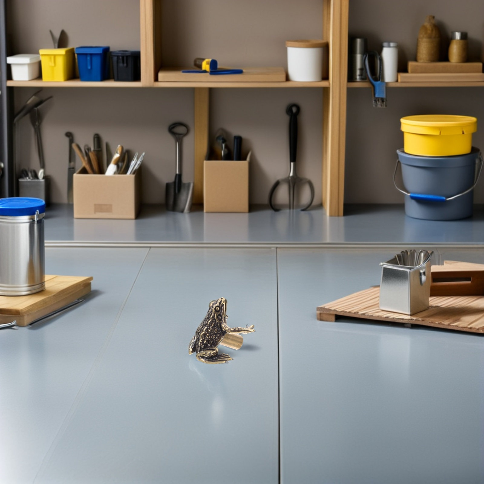 真鍮製のカエル型ドアハンドル2個セット、ヴィンテージ風アニマ - Unique Furniture Hardware のレビューと価格